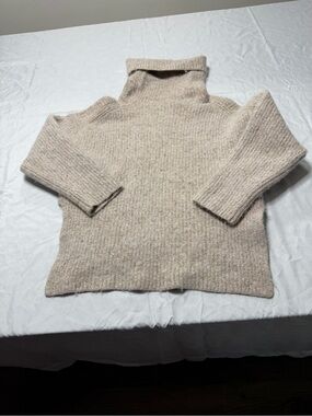 Babaton Cozy Women's Knit Turtleneck Sweater in Cream